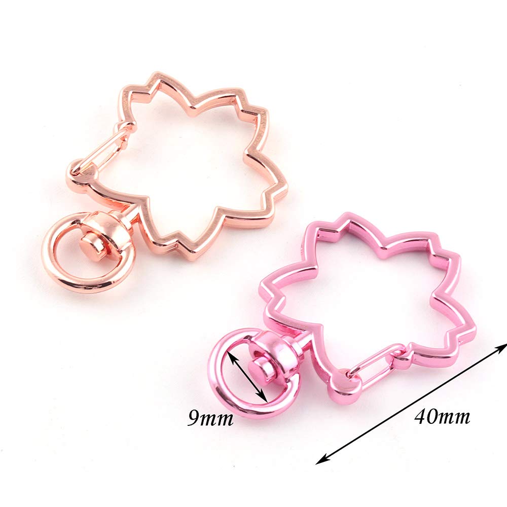 Amazon.com: 9mm Cherry Blossom Swivel Clasp Claw,Pink Swivel snap